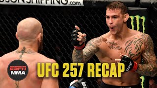 UFC 257 Recap Dustin Poirier knocks out Conor McGregor  ESPN MMA [upl. by Mellitz]