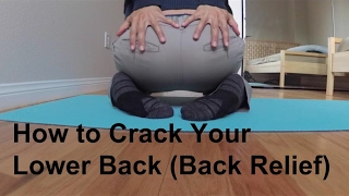 how to crack your lower back EXTREME POP [upl. by Negam]