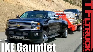 2016 Chevy Silverado 3500 HD Dually Takes on The Extreme Ike Gauntlet Towing Review [upl. by Ennovehs929]