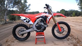 First Ride 2019 Honda CRF450R  Motocross Action Magazine [upl. by Atrebla428]