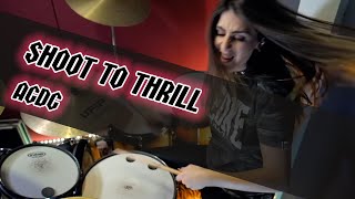 ACDC  Shoot to Thrill Drum cover by Elisa Fortunato [upl. by Buskus]