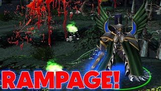 DOTA MORTRED DOUBLE RAMPAGE PHANTOM ASSASSIN RAMPAGE [upl. by Retsevel]