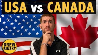 USA vs CANADA Similarities amp Differences [upl. by Jarred]