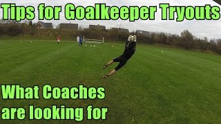 Goalkeeper Training Tips for Goalkeeper Tryouts [upl. by Akemehc602]