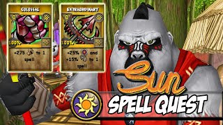 Wizard101 Level 66 Zafaria Sun School Quest Colossal  Extraordinary [upl. by Aissak]