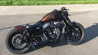 Harley Davidson Sportster Forty Eight Custom bobber brown [upl. by Benis]