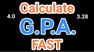 How to Calculate Grade Point Average  40 GPA Formula [upl. by Nylzor]