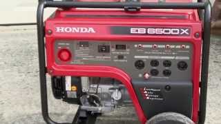 Honda EB6500X Generator Video [upl. by Kcorb]