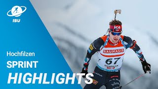 World Cup 2324 Hochfilzen Men Sprint Highlights [upl. by Publias]