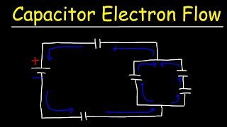 Electron Flow In Capacitors During Charging amp Discharging  Physics [upl. by Venuti]