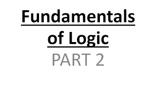 Fundamentals of Logic  Part 2 Necessary and Sufficient Conditions [upl. by Katheryn806]