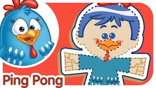 Ping Pong Song  Lottie Dottie Chicken  Nursery Rhymes For Kids [upl. by Neliac]