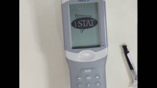 How to use iSTAT Running a PATIENT sample  DEMO [upl. by Nyltak]