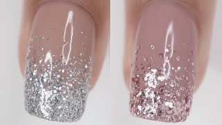 DOs amp DONTs Glitter Gradient Nails  how to do glitter gradient nails [upl. by Yrelbmik720]