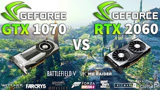 RTX 2060 vs GTX 1070 Test in 10 Games [upl. by Anaela261]