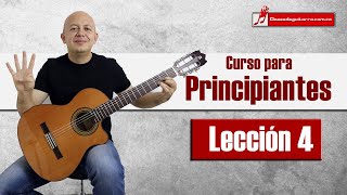 Curso de guitarra para principiantes Lección 4 acordes menores y cambios de acordes [upl. by Ytima539]