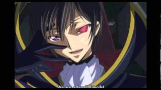 Lelouchs Laugh in three languages French Japanese English  Code Geass [upl. by Philbo]