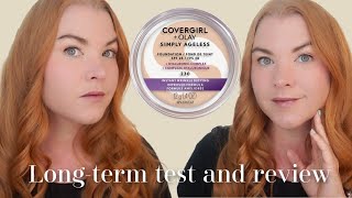 COVERGIRL  Olay Simply Ageless Instant Wrinkle Defying Foundation LongTerm Wear Test and Review [upl. by Shena]