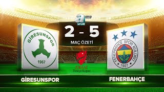 Giresunspor 25 Fenerbahçe  Maç Özeti [upl. by Troyes918]