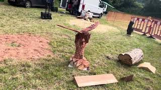 A fabulous range of wooden sculpture at Caerleon festival 2024 [upl. by Paucker208]