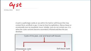 Odontogenic cyst [upl. by Ilahtan]