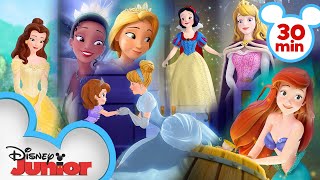 Every Time Sofia Meets a Disney Princess 👑 Sofia the First  disneyjr [upl. by Euqinommod]