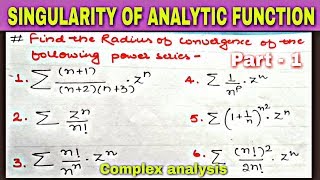 RADIUS OF CONVERGENCE OF POWER SERIES 🔥 part  1 [upl. by Fotinas942]