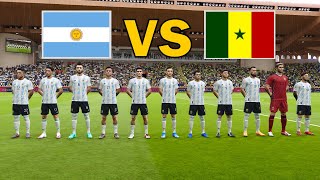 ARGENTINA VS SENEGAL  Penalty Shootout 2023  Messi vs Mane  eFootball PES Gameplay [upl. by Brittni]