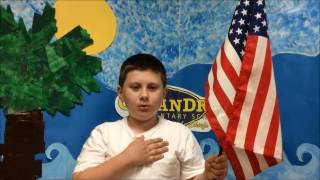 Pledge of Allegiance for final week of school [upl. by Clerk]