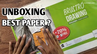 Unboxing  Brustro 200 gsm Drawing paper [upl. by Ibbob884]