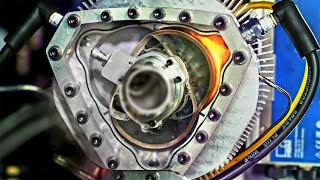 See Thru Liquid Piston Rotary Engine  In Slow Motion [upl. by Birdt]