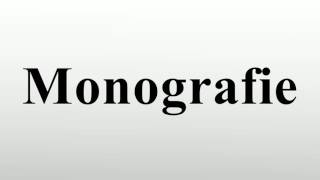 Monografie [upl. by Anirrok]