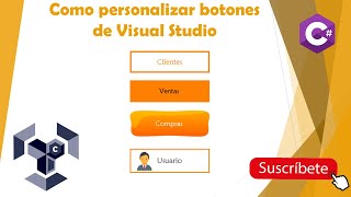 Como Personalizar botones en Visual Studio  2020 [upl. by Neelie]