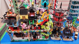 LEGO City Update Placing Ninjago City Gardens [upl. by Yesmar801]