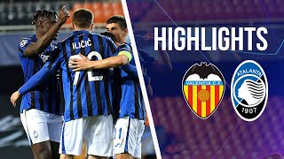 UCL Ro16 2nd Leg ValenciaAtalanta 34  Highlights [upl. by Carmelia]