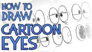 How To Draw Cartoon Eyes EASY [upl. by Sanoj39]