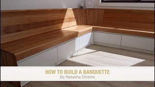 HOW TO DIY Build A Banquette with Fluted Timber Detail [upl. by Nallaf]