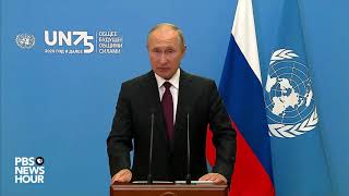 WATCH Russia President Putins full speech at UN General Assembly [upl. by Vezza229]