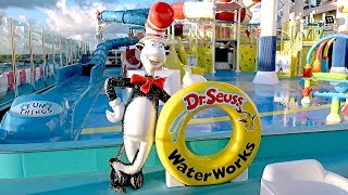 Dr Seuss WaterWorks Full Tour on Carnival Horizon Cruise Ship and POV Rides on Both Slides [upl. by Johathan]