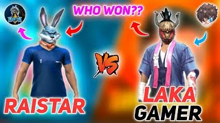 RAISTAR VS LAKA GAMER  RED NUMBER CHALLANGE  1 VS 1 CLASH  WHO WON [upl. by Abell]