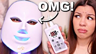 I didn’t expect that…LED LIGHT THERAPY FACE MASK REVIEW [upl. by Anrat]