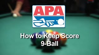 How to Keep Score While Playing 9Ball in the APA Pool League [upl. by Annatnom]