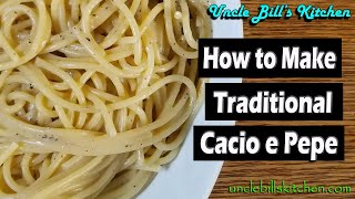 How to Make Traditional Cacio E Pepe  Vincenzos Plate Recipe [upl. by Lyrrehs]