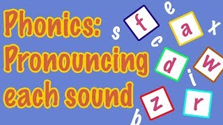 English Letter Pronunciation  Phonics [upl. by Anippesuig]