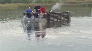 Alvis Stalwart mk2 Amphibious testdrive in river [upl. by Bergwall]