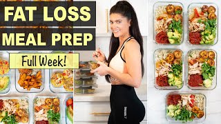 NEW SUPER EASY 1 WEEK MEAL PREP FOR WEIGHT LOSS  Healthy Recipes for Fat Loss [upl. by Zetnahs]