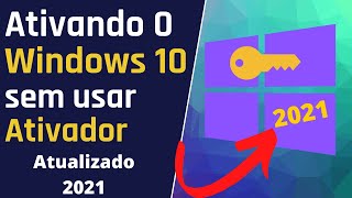 Como Ativar o Windows 10 sem precisar instalar nada 2023 [upl. by Rebel]