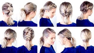 10 CUTE amp EASY LOW PONYTAIL HAIRSTYLES  Milabu [upl. by Notneb]