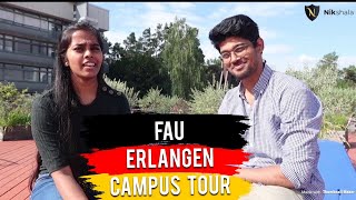 FAU FriedrichAlexander University ErlangenNuremberg Campus Tour by Nikhilesh Dhure MS in Physics [upl. by Freiman]