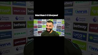 Mo Salahs postmatch interview West Ham 05 Liverpool [upl. by Ioj]